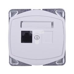 TON Gniazdo komputerowe pojedyncze RJ45 kat.5e MMC bez ramki białe GPK-1C/K/m/00