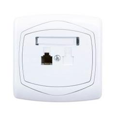 TON Gniazdo telefoniczne pojedyncze biały GPT-1C/00