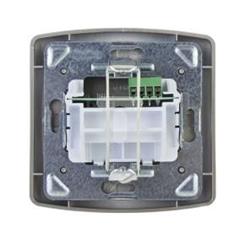 TON Gniazdo telefoniczne pojedyncze satyna + złoto GPT-1C/16/20