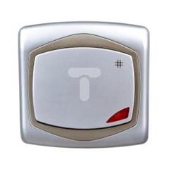 TON Łącznik krzyżowy z podświetleniem pomarańczowym srebro + satyna ŁP-4CS/18/16