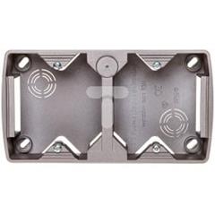 TON Puszka instalacyjna podwójna pionowa satyna PNP-2CV/16