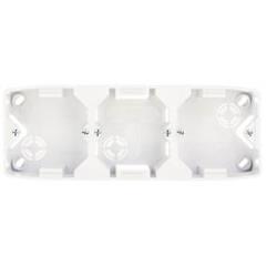 TON Puszka natynkowa potrójna pozioma biała PNP-3CH/00