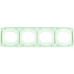 TON Ramka poczwórna pozioma seledynowy R-4CH/11