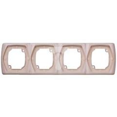 TON Ramka poczwórna pionowa beżowy R-4CV/01