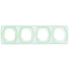 TON Ramka poczwórna pionowa seledynowy R-4CV/11