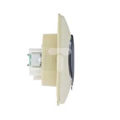 AKCENT Gniazdo hermetyczne z/u schuko 16A 250V IP44 z przesłonami torów klapka transparentna beżowe GPH-1ASP/01/d