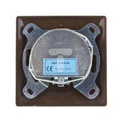 AKCENT Gniazdo antenowe podwójne RTV GAP-16 dB brązowe GPA-16AP/24