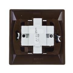 AKCENT Łącznik schodowy podwójny jednobiegunowy 10AX 250V IP20 brązowy ŁP-9A/24