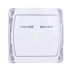 GAZELA Łącznik kontrolny 16AX IP20 z podświetleniem LED pomarańczowym biały ŁP-12JS/m/00