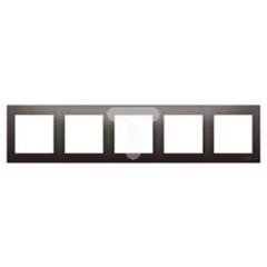 Simon 54 Premium Ramka pięciokrotna uniwersalna brąz mat DRK5/46 WMDZ-0150xK-046