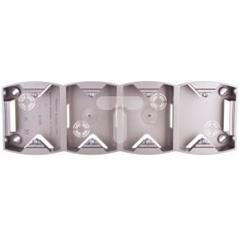 GAZELA Puszka natynkowa poczwórna pionowa satynowa PNP-4JV/16