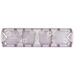 GAZELA Puszka natynkowa poczwórna pozioma satynowa PNP-4JH/16