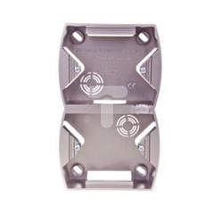 GAZELA Puszka natynkowa podwójna pionowa satynowa PNP-2JV/16