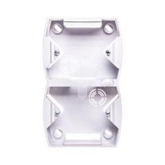 GAZELA Puszka natynkowa podwójna pionowa srebrna PNP-2JV/18