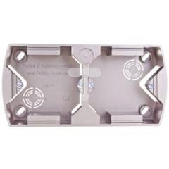 GAZELA Puszka natynkowa podwójna pozioma satynowa PNP-2JH/16