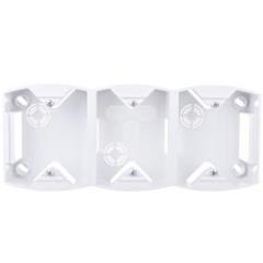 GAZELA Puszka natynkowa potrójna pionowa biała PNP-3JV/00