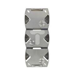 GAZELA Puszka natynkowa potrójna pionowa satynowa PNP-3JV/16