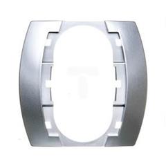 GAZELA Ramka do gniazda podwójnego schuko srebro RG-2J/18