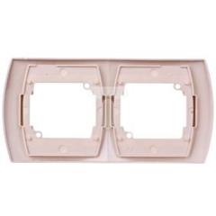 GAZELA Ramka podwójna pozioma beżowy R-2JH/01