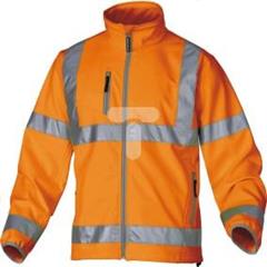 Kurtka Softshell ostrzegawcza, wodoodporno-oddychająca pomarańczowa rozmiar XL MOONLORXG