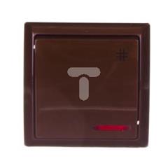 BIS Łącznik krzyżowy 10AX IP20 z podświetleniem LED pomarańczowym brązowy ŁN-4BS/24