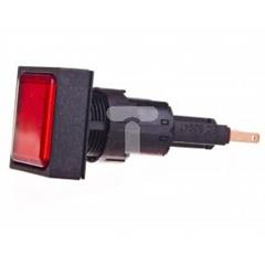 Lampka sygnalizacyjna 25x25mm czerwona 24V AC/DC Q25LF-RT 090198