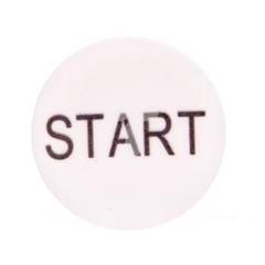 Wkładka przycisku 22mm płaska biała z opisem START  M22-XD-W-GB1 218197
