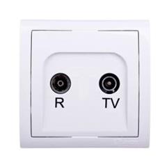 Simon Classic Gniazdo antenowe R/TV przelotowe białe MA14/11 WMCA-12140x-1013