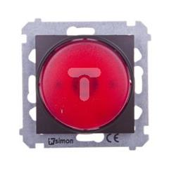 Simon 54 Sygnalizator świetlny LED czerwone światło brąz mat DSS2.01/46 WMDS-020x2x-046