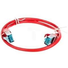 Kabel krosowy (Patch Cord) U/UTP kat.5e czerwony 0,5m DK-1512-005/R