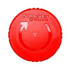 Napęd przycisku bezpieczeństwa czerwony przez obrót bez podświetlenia ZB4BS844