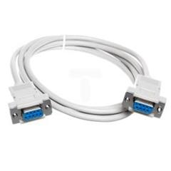Kabel połączeniowy RS232 null-modem Typ DSUB9/DSUB9, Ż/Ż beżowy 1,8m AK-610100-018-E