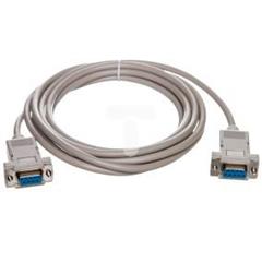 Kabel połączeniowy RS232 null-modem Typ DSUB9/DSUB9, Ż/Ż beżowy 3m AK-610100-030-E