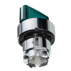 Napęd przełącznika 2 położeniowy zielony z podświetleniem bez samopowrotu ZB4BK1233