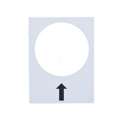 Tabliczka opisowa biała prostokatna 30x40mm W PRAWO WOLNO ZB2BY4907