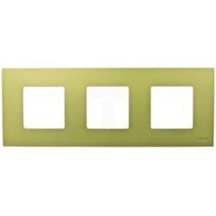 Simon 27 Play Nakładka potrójna metalizowana zielona 2700637-084 WS27-2700637-084