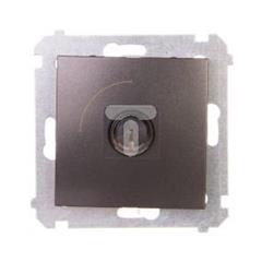 Simon 54 Łącznik pojedynczy na kluczyk dwupozycyjny „0-I” antracyt DW1K.01/48 WMDL-0K01xx-048
