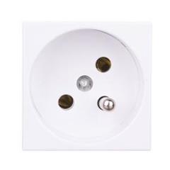 Optima Gniazdo pojedyncze z/u 16A odchylone 45 stopni od osi 28000102