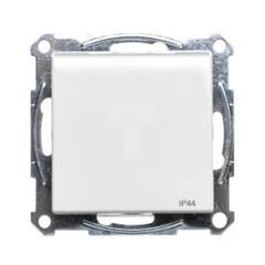 Merten System M Gniazdo pojedyncze z/u 16A IP44 z ochroną styków i klapką biel polarna MTN2514-0319