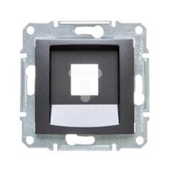 SEDNA Płytka centralna pojedyncza pod wkład komputerowy RJ45 KRONE grafitowa SDN4300370