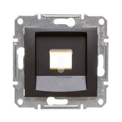 SEDNA Płytka centralna pojedyncza pod wkład komputerowy RJ45 RDM grafitowa SDN4300470