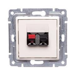 VENA Gniazdo głośnikowe pojedyncze stereofoniczne kremowe 510372