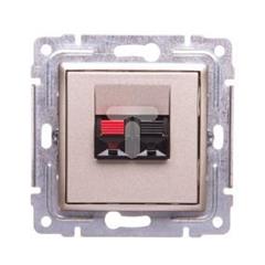 VENA Gniazdo głośnikowe pojedyncze stereofoniczne satynowe 515072