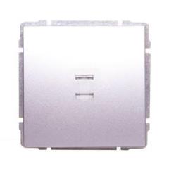 KOS66 Łącznik pojedynczy podświetlany aluminium 624011