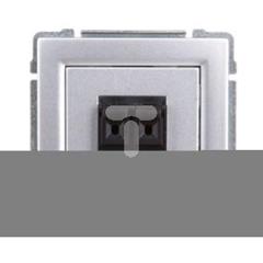 KOS66 Gniazdo głośnikowe podwójne stereofoniczne aluminium 664071