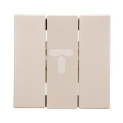 Merten System M Klawisz potrójny do łącznika kremowy MTN312644