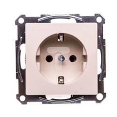 Merten System M Gniazdo pojedyncze Schuko 16A IP20 kremowe MTN2401-0344