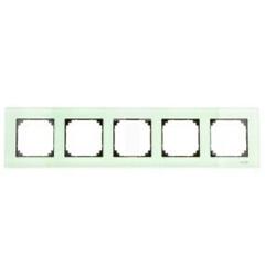Merten System M Ramka pięciokrotna szklana szmaragdowy MTN404504