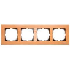 Merten System M Ramka poczwórna drewno buk MTN4054-3470