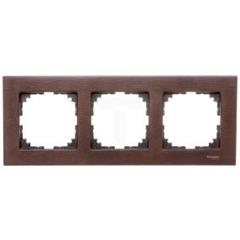 Merten System M Ramka potrójna drewno wenge MTN4053-3471